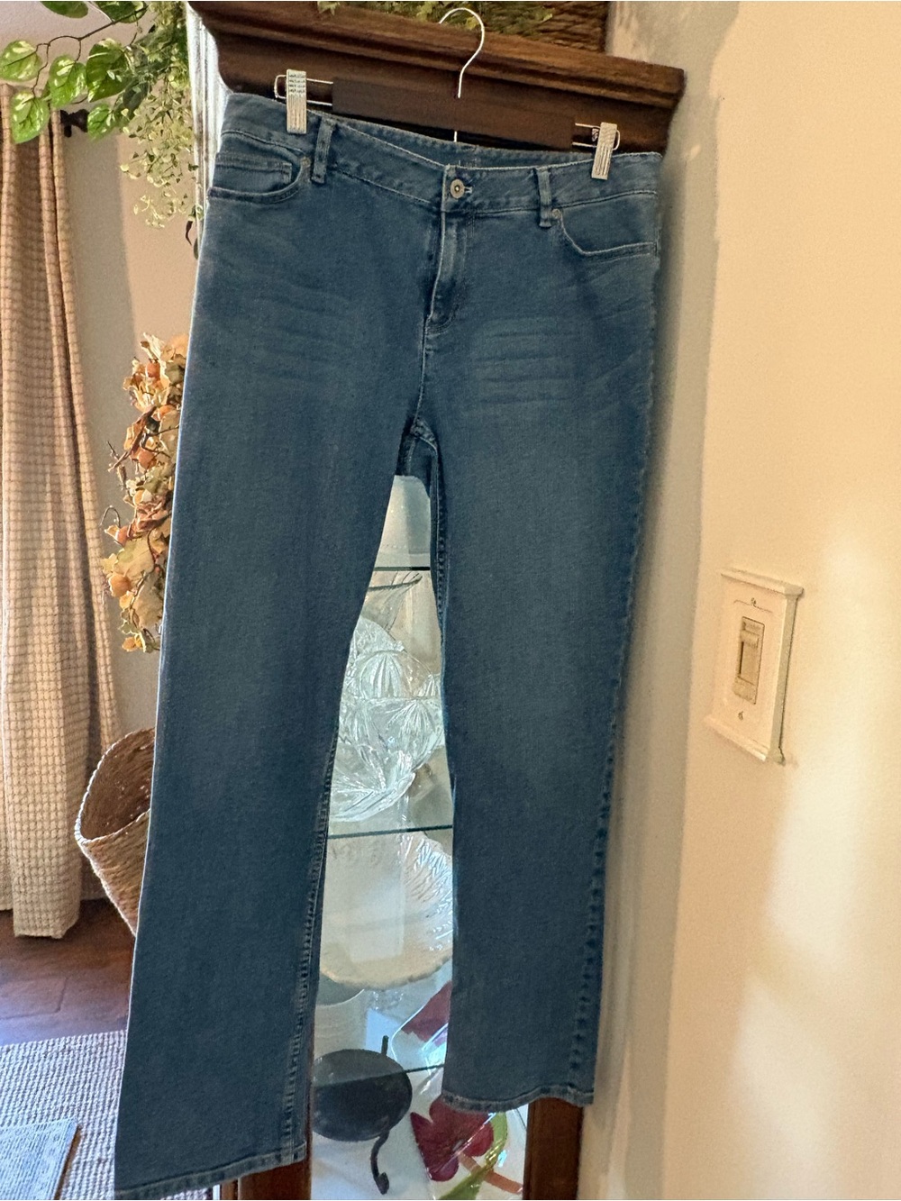 J. Jill Women's Medium Blue straight Leg Jeans